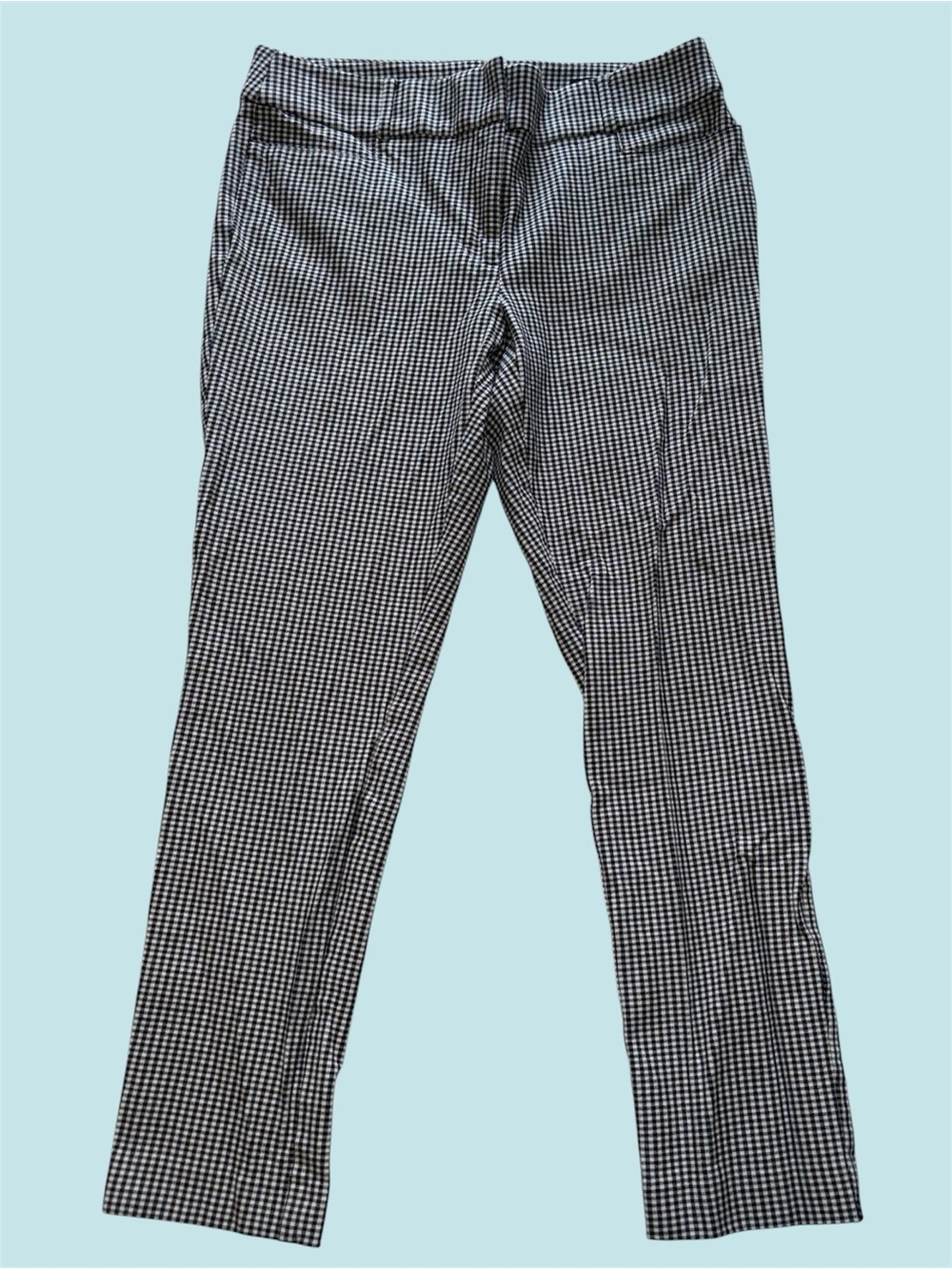 LOFT Black Green and White Curvy Skinny Pants